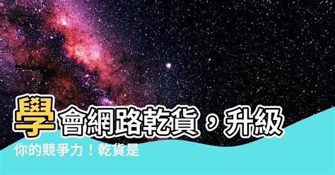 什麼是乾貨|乾貨的解釋